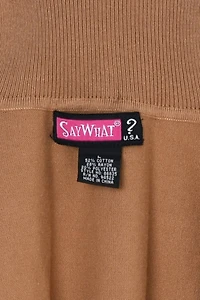 Vintage Y2k Tan Knit Turtleneck Top