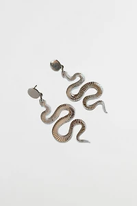 Sigfus Designs Silver Snake Earrings