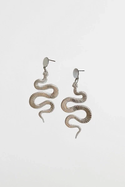Sigfus Designs Silver Snake Earrings