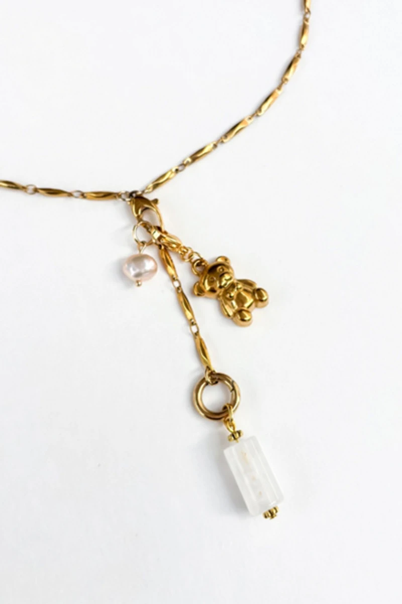 Sigfus Designs Honey Bear Drop Necklace
