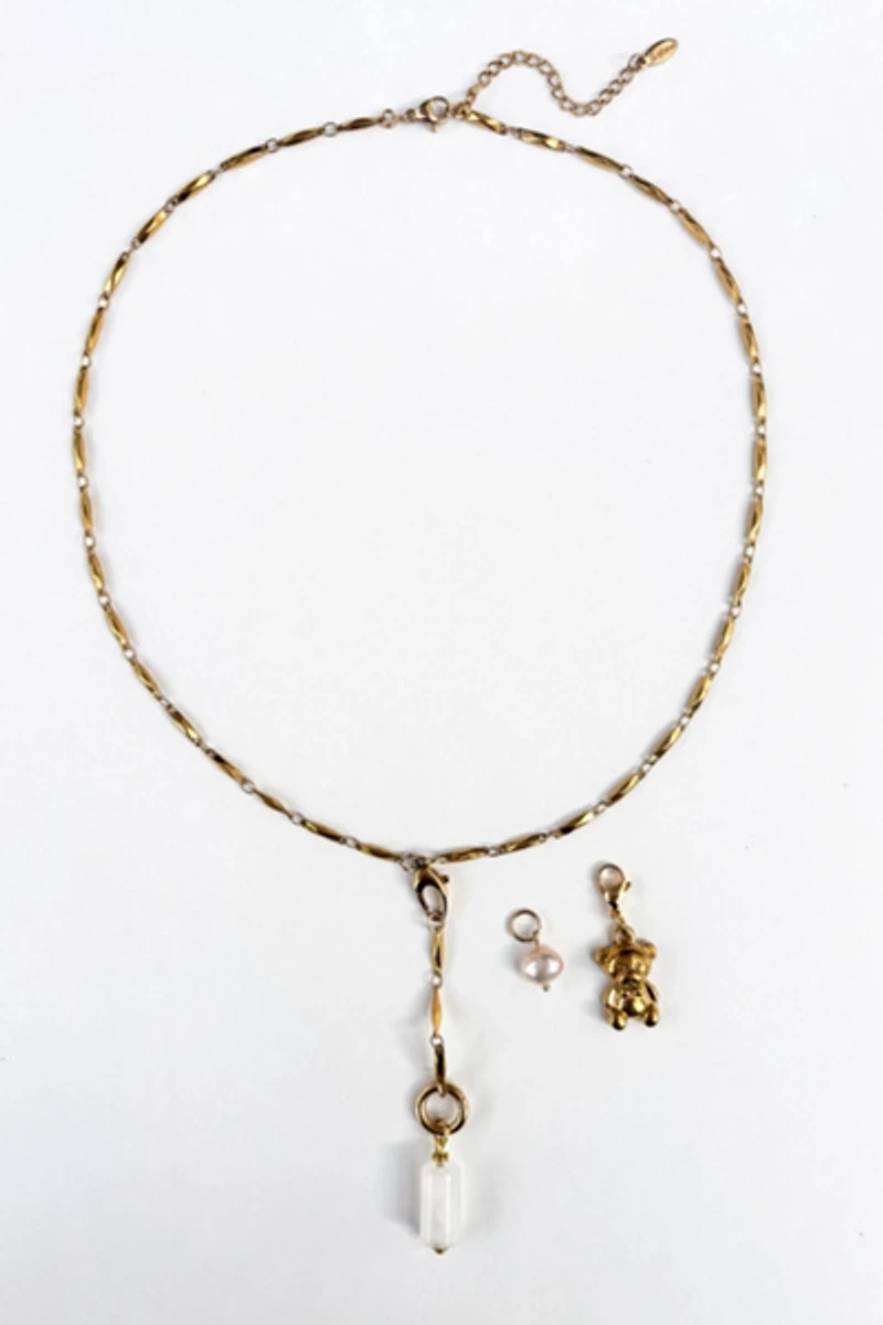 Sigfus Designs Honey Bear Drop Necklace