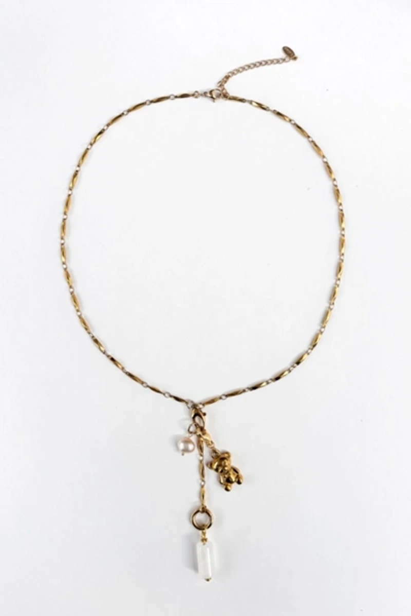 Sigfus Designs Honey Bear Drop Necklace