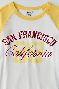 San Francisco Graphic Raglan 3/4 Sleeve Tee