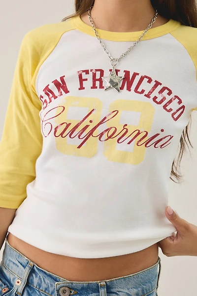 San Francisco Graphic Raglan 3/4 Sleeve Tee