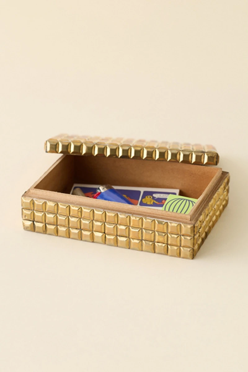 Reina Studded Trinket Box