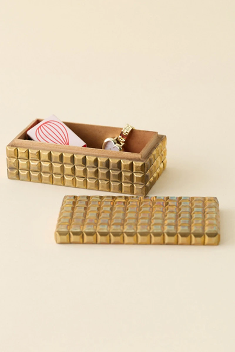 Reina Studded Trinket Box