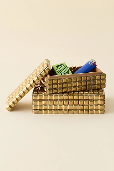 Reina Studded Trinket Box