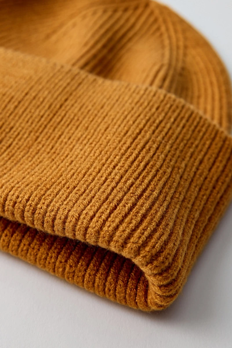 Washed Knit Cuffed Beanie
