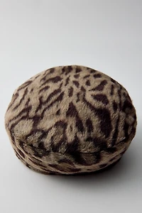 Leopard Pattern Cabbie Hat