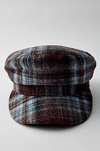 Plaid Pattern Baker Boy Hat