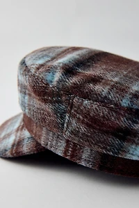 Plaid Pattern Baker Boy Hat