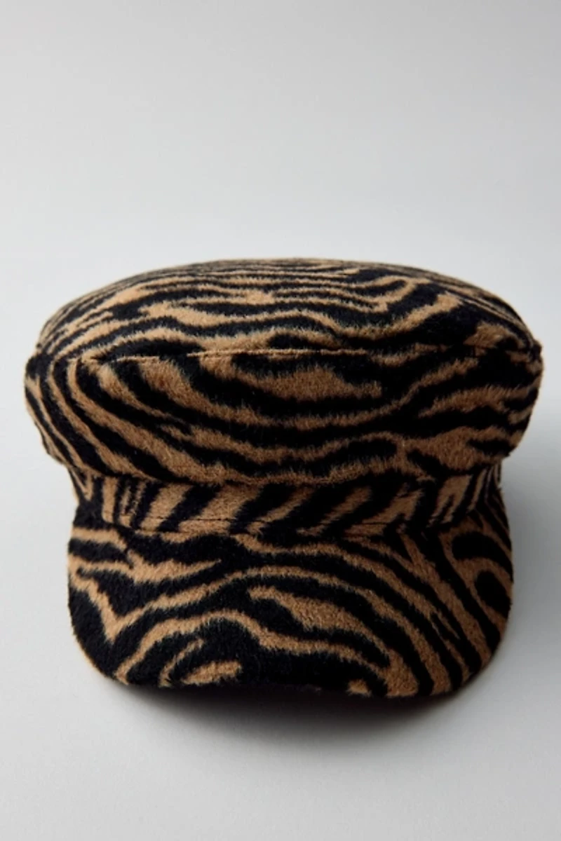 Tiger Pattern Cabbie Hat
