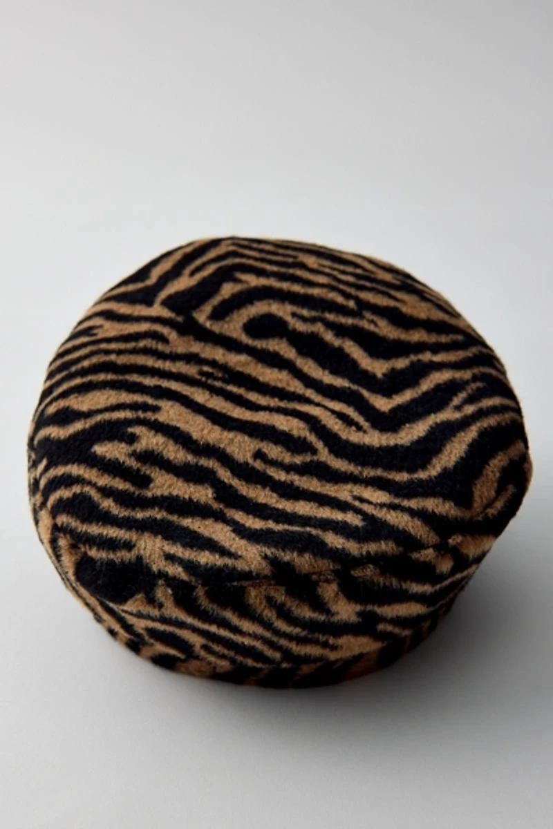 Tiger Pattern Cabbie Hat