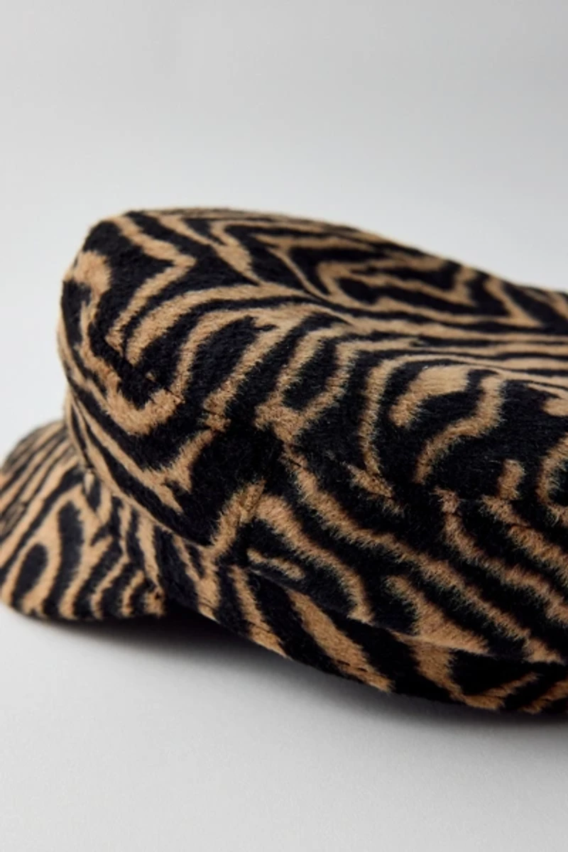 Tiger Pattern Cabbie Hat