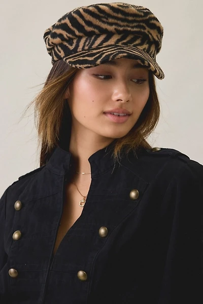Tiger Pattern Cabbie Hat