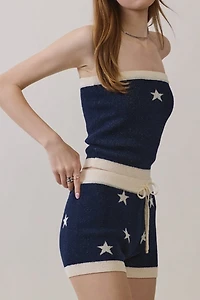 Personal Code Star Knit Shorts