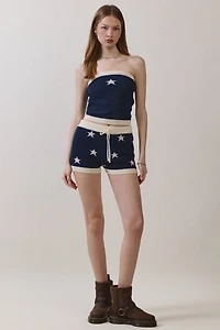 Personal Code Star Knit Tube Top