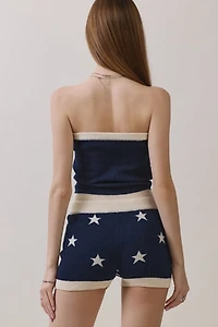 Personal Code Star Knit Tube Top