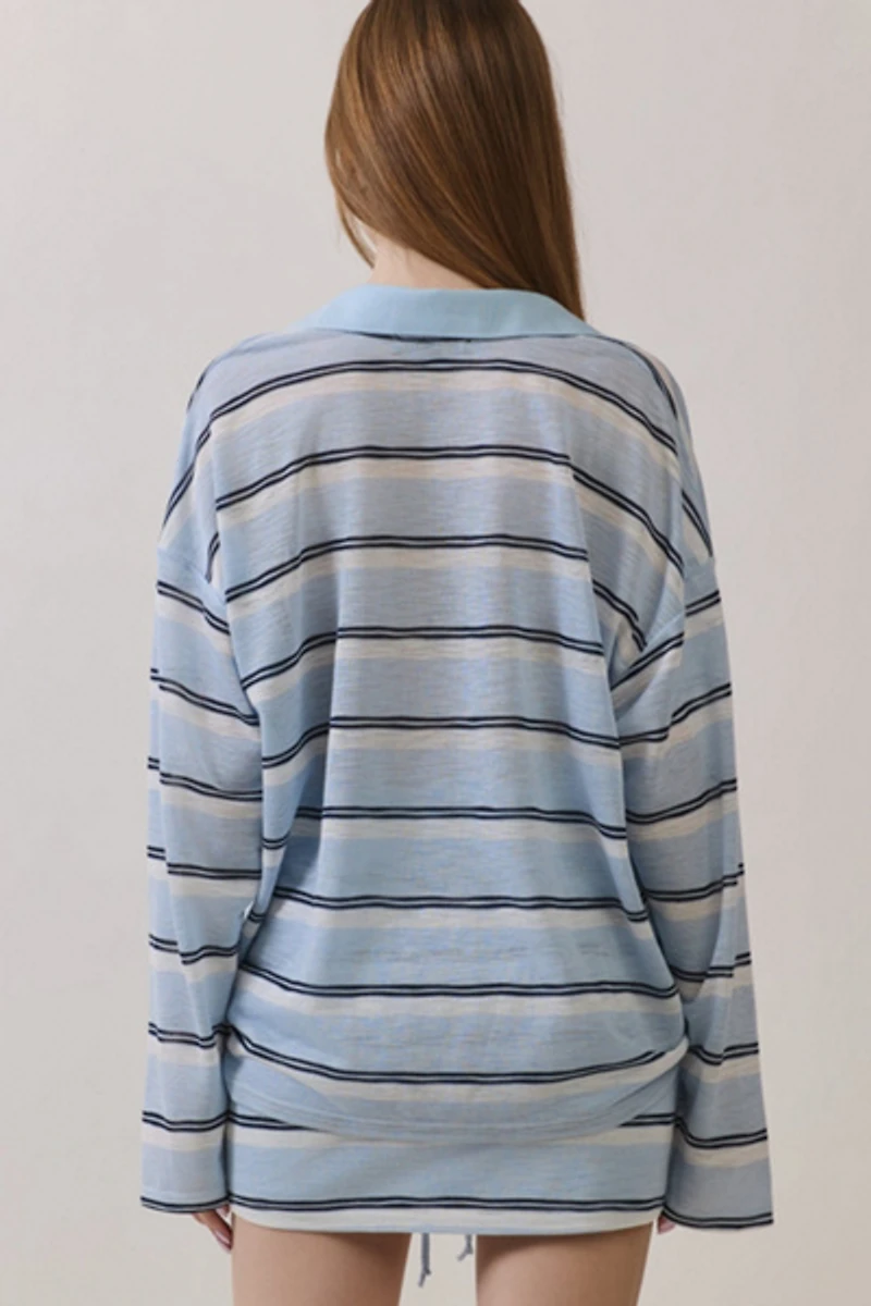 Personal Code Liora Lightweight Stripe Knit Top