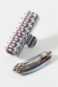 Out From Under Patterned Claw Clip & Barrette Set
