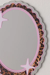 Printed Weird Handheld Leopard Vanity Mirror