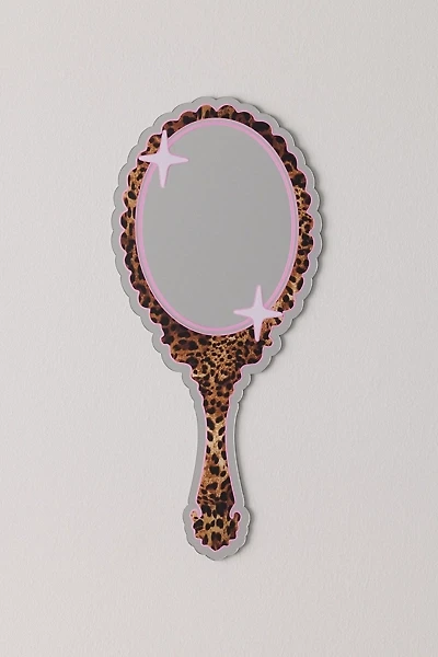 Printed Weird Handheld Leopard Vanity Mirror