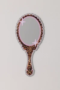 Printed Weird Handheld Leopard Vanity Mirror