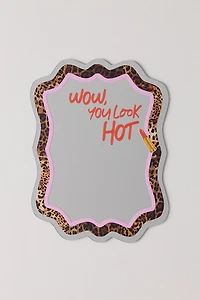 Printed Weird Leopard & Lippy Wall Mirror