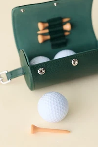 Golf Accessories Faux Leather Travel Case