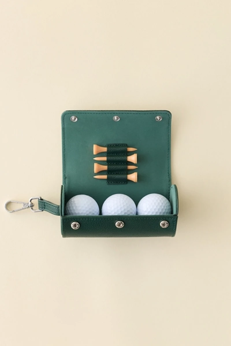 Golf Accessories Faux Leather Travel Case