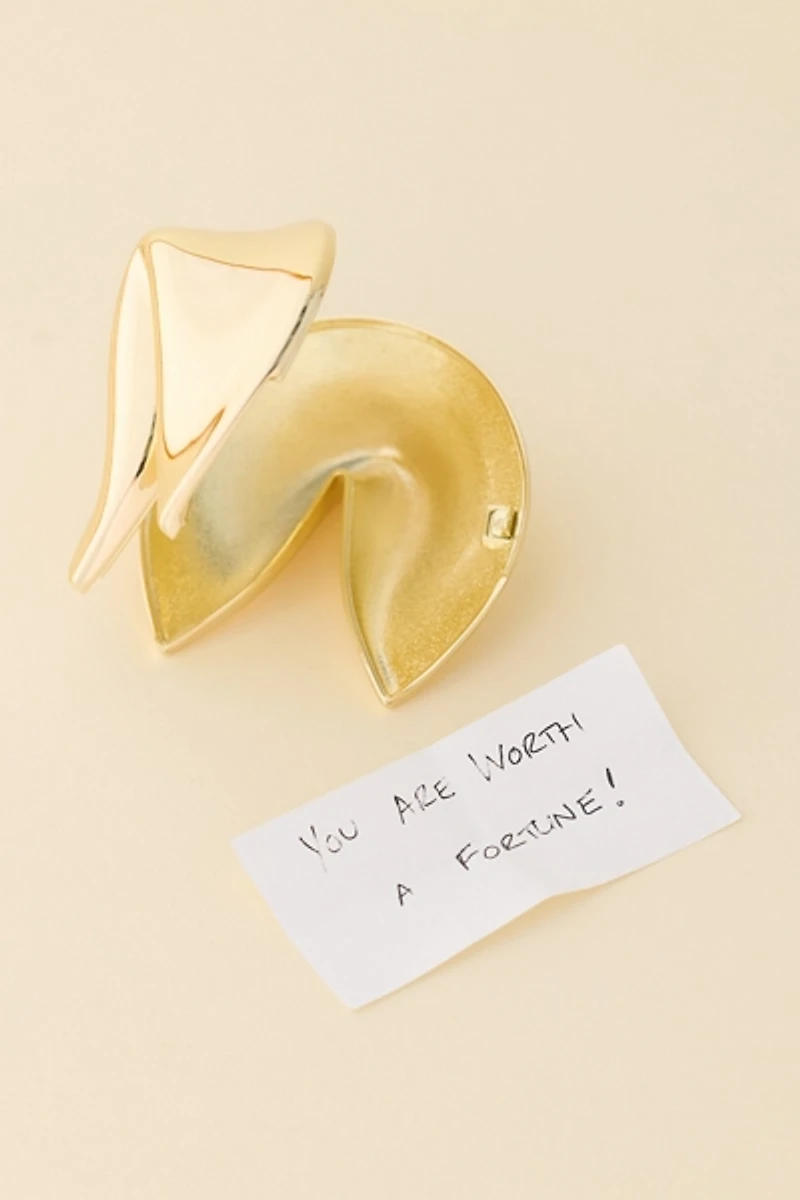 Fortune Cookie Shaped Trinket Box