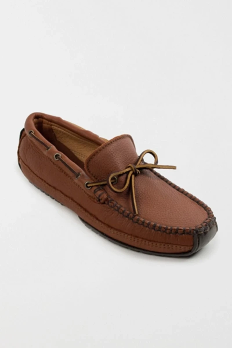 Minnetonka Moosehide Weekender Leather Moccasins