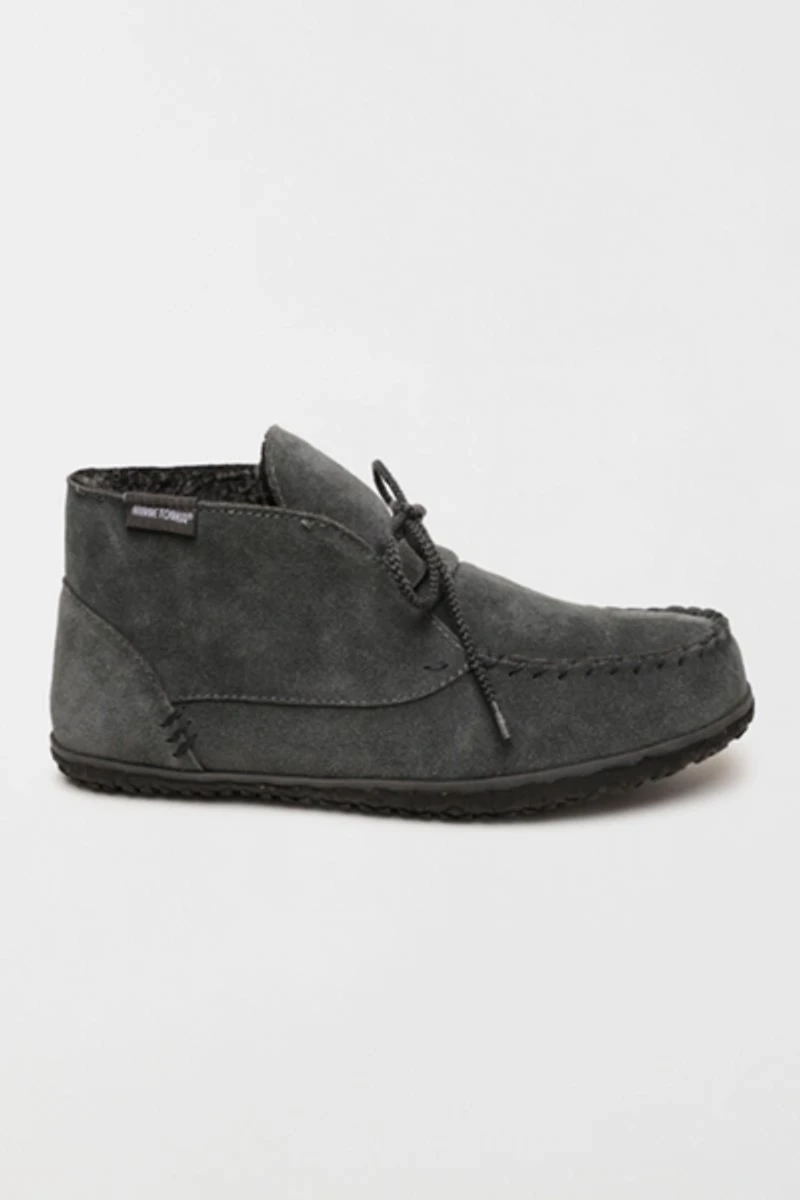 Minnetonka Torrey Suede Lace-up Slipper Boots