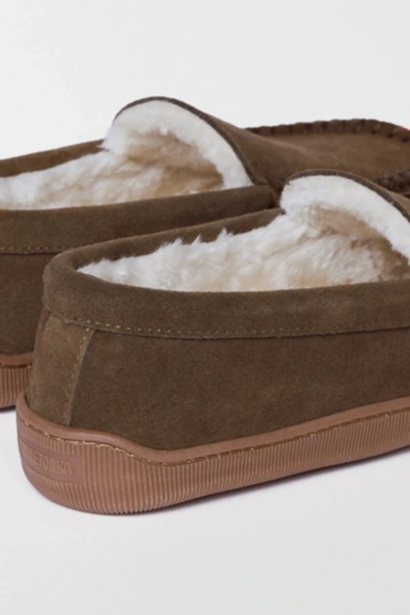 Minnetonka Suede Hardsole Venetian Slippers