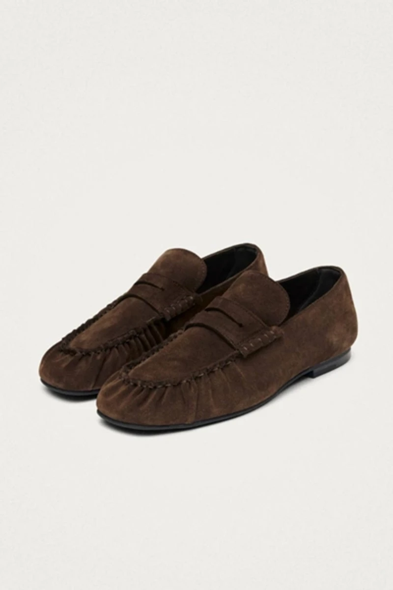ALOHAS Aven Suede Leather Loafers