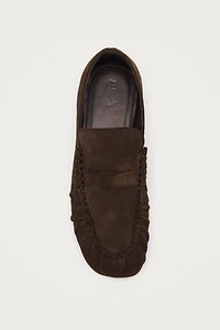 ALOHAS Aven Suede Leather Loafers