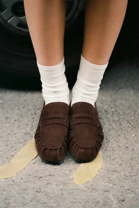 ALOHAS Aven Suede Leather Loafers