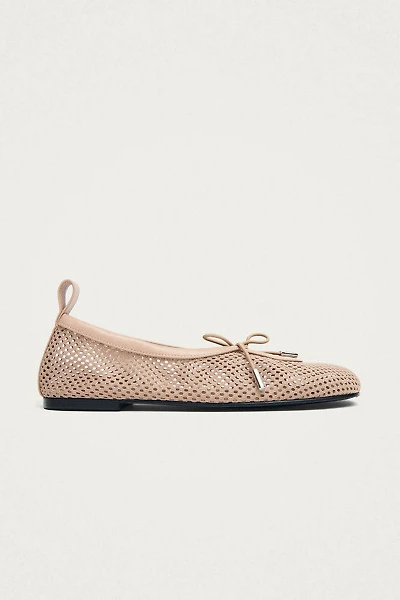 ALOHAS Rosalind Mesh Leather Ballet Flats