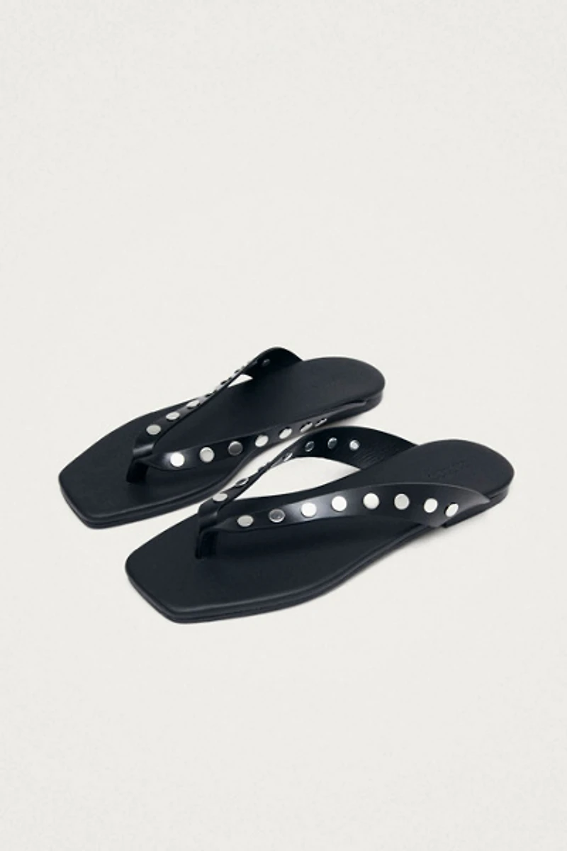 ALOHAS Ola Leather Studded Sandals