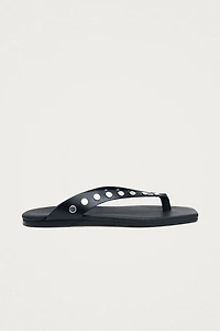 ALOHAS Ola Leather Studded Sandals