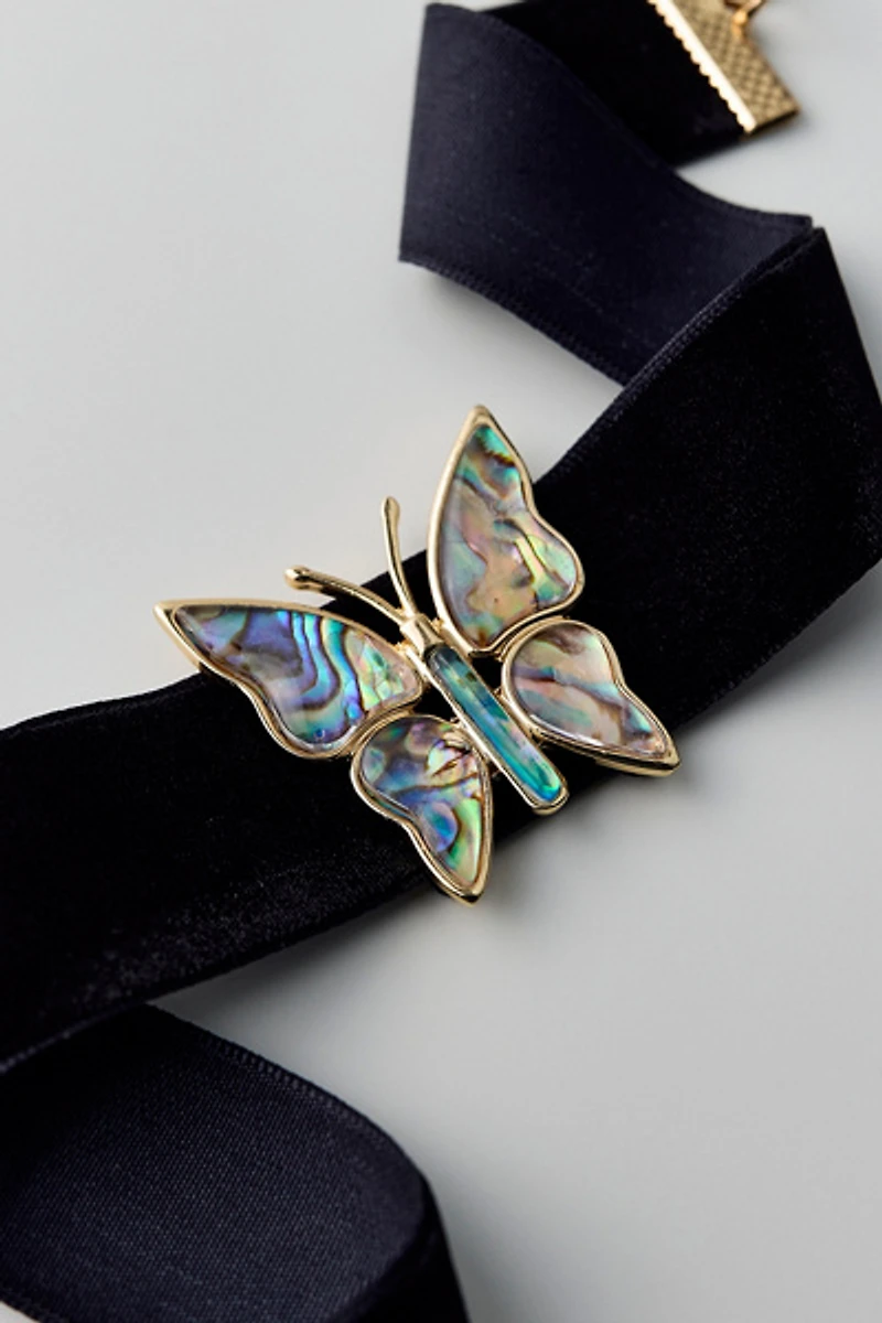 Elena Butterfly Choker Necklace
