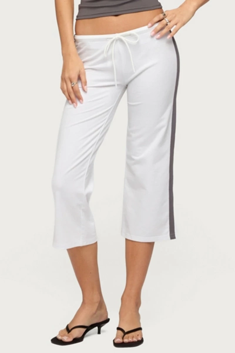 Edikted Milene Contrast Terry Capri Pants