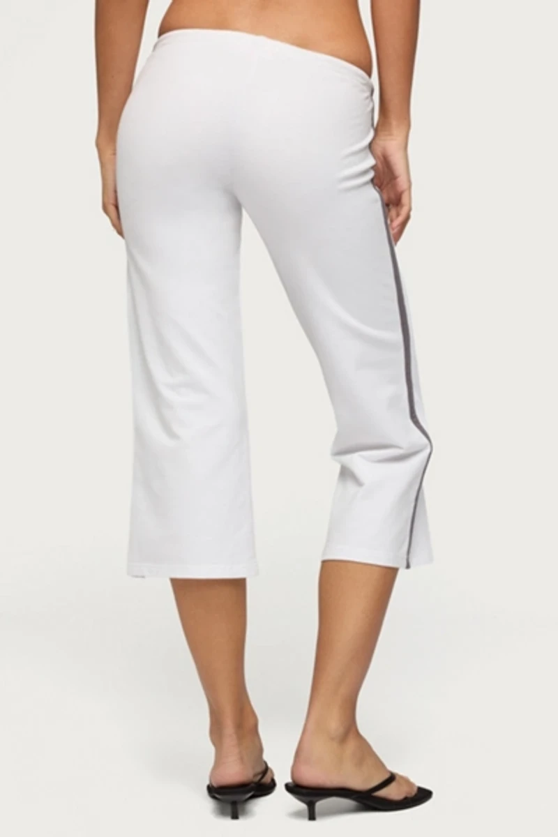 Edikted Milene Contrast Terry Capri Pants