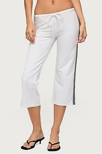 Edikted Milene Contrast Terry Capri Pants