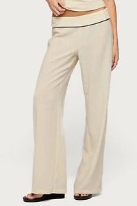 Edikted Dorine Contrast Woven Pants