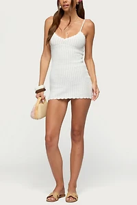 Edikted Margaery Crochet Mini Dress