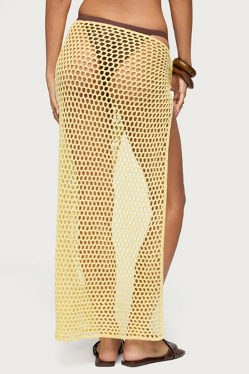 Edikted Avigail Crochet Maxi Sarong