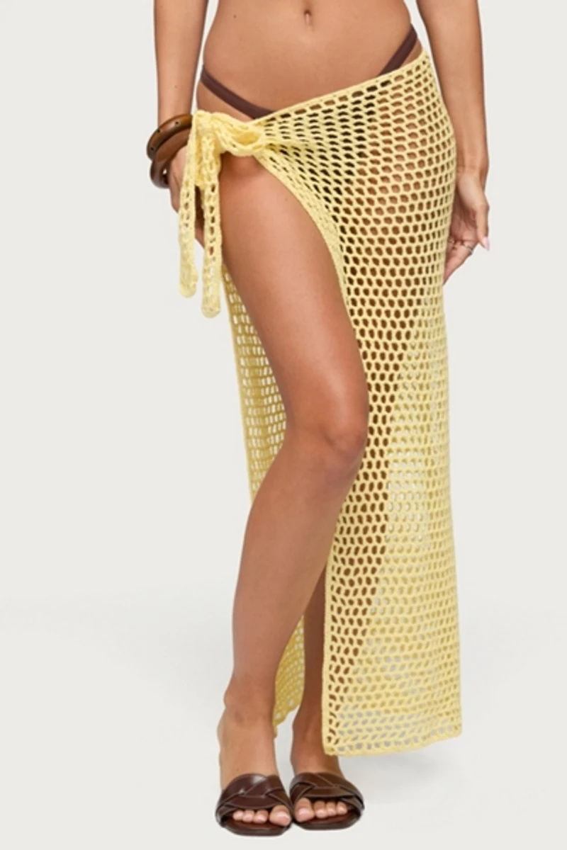 Edikted Avigail Crochet Maxi Sarong