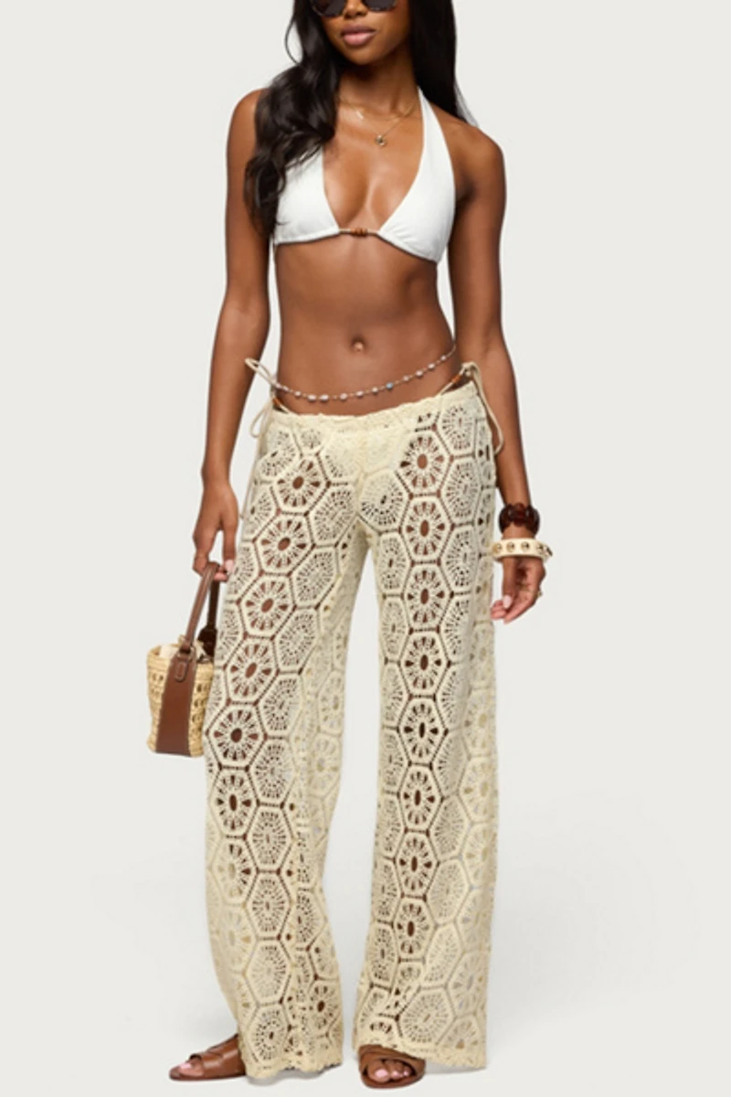 Edikted Amrita Baggy Crochet Pants