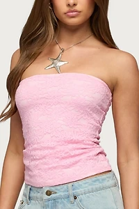 Edikted Eleanora Lace Tube Top